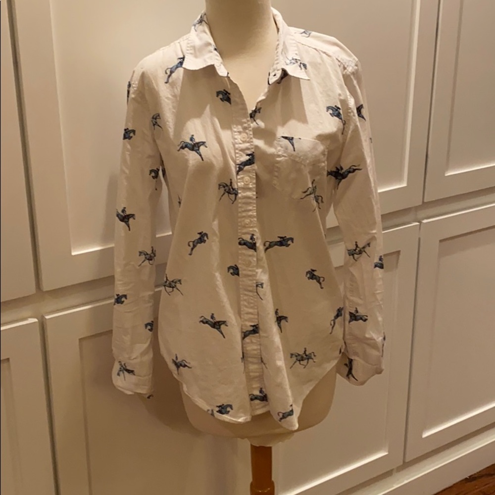 Equestrian button down shirt